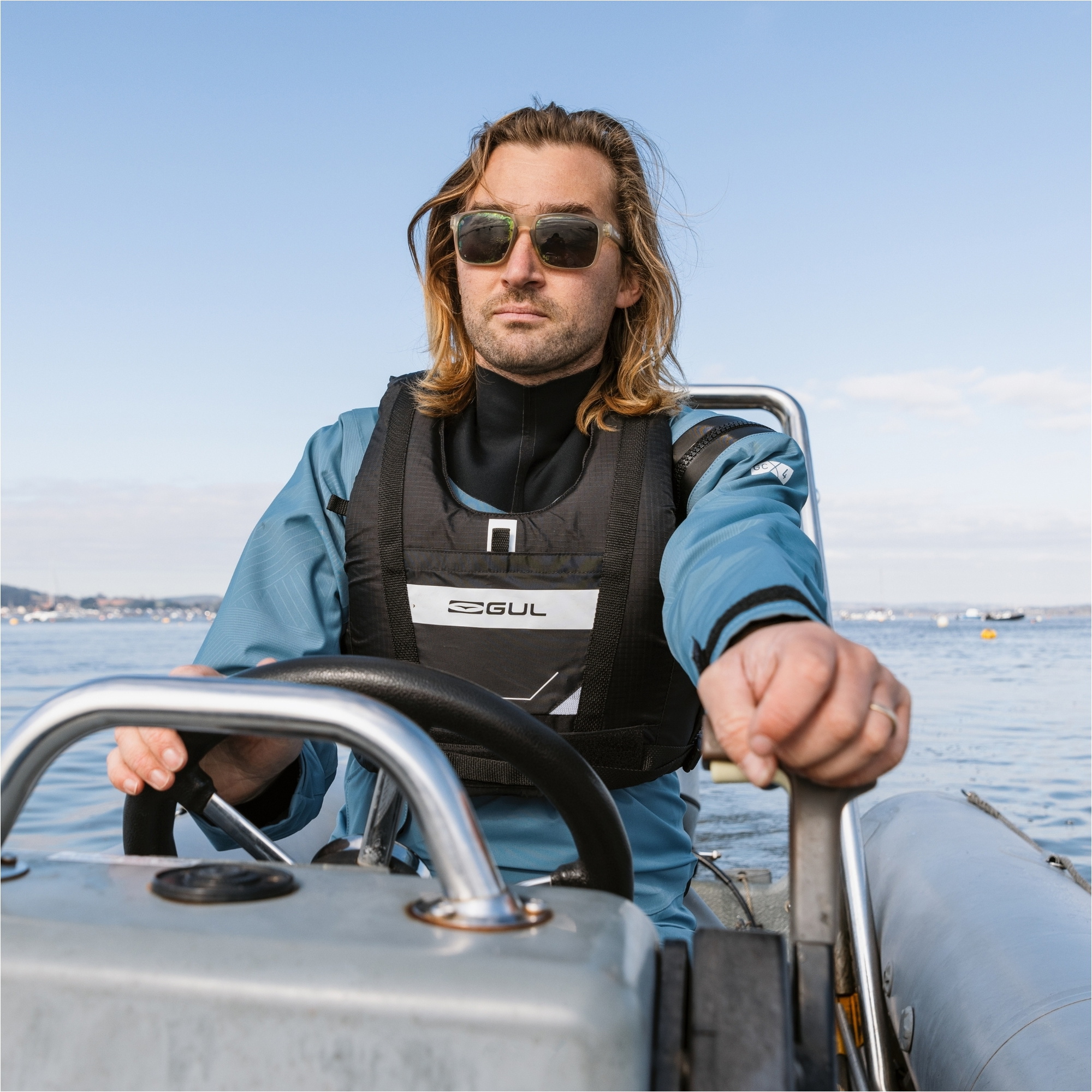 2026 Gul Mens Dartmouth Eclip Zip Drysuit GM0378-B9 - Blue